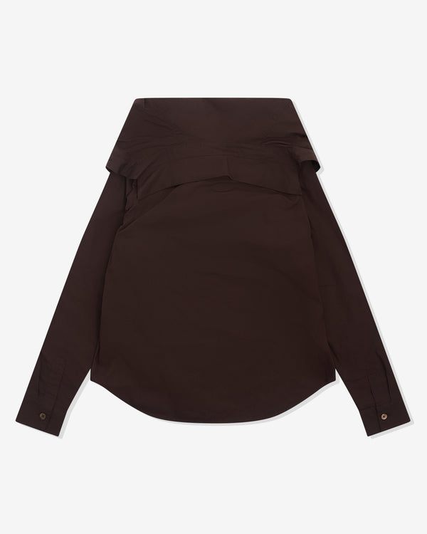 Our Legacy - Women’s Kaonashi Shirt - (Hefty Brown Coarse Poplin)