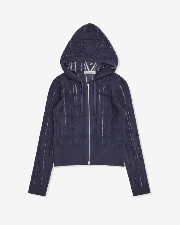 Our Legacy - Men's Compact Hood - (Washed Navy Tech Cotton)