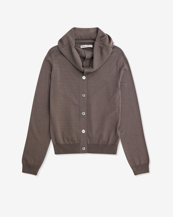 Our Legacy - Women's Open Cardigan - (Fog Clean Cotton)