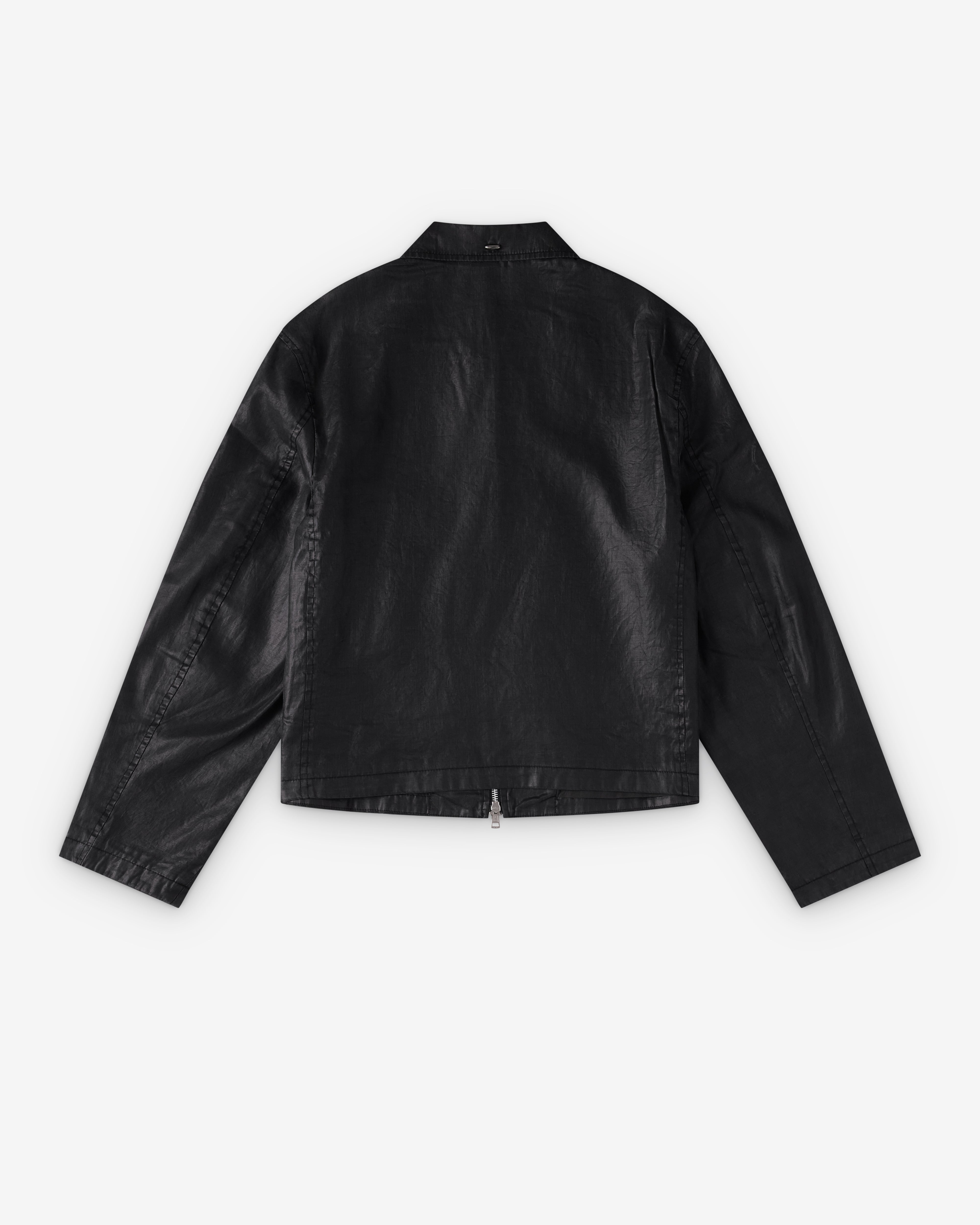 Our Legacy: Men's Mini Jacket Worker (Lacquer Black Mirror Tencel