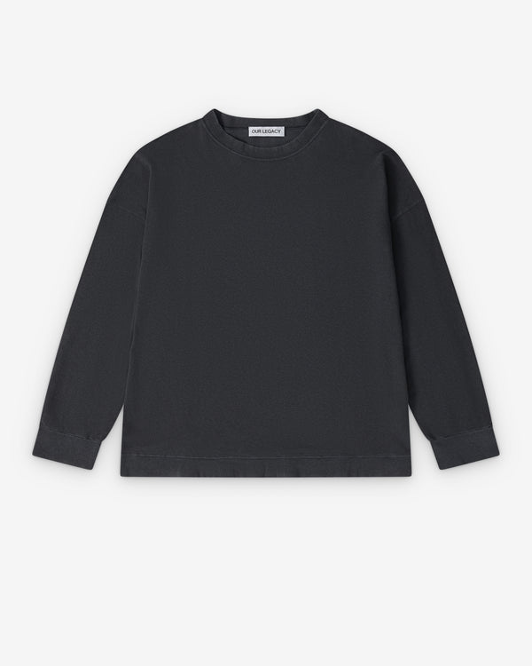 Our Legacy - Men's Slack Sweatshirt - (Washed Black Rogue Loopback)