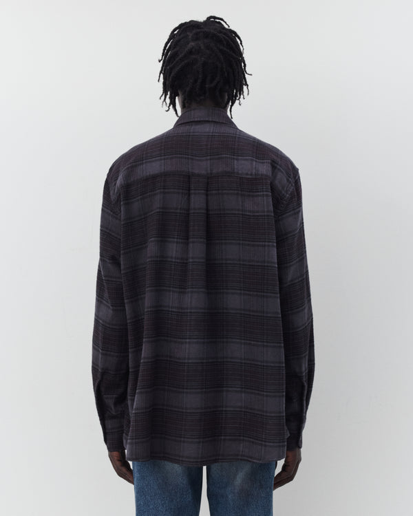 Our Legacy - Men's Above Shirt - (Faded Nocturne Check Flannel)