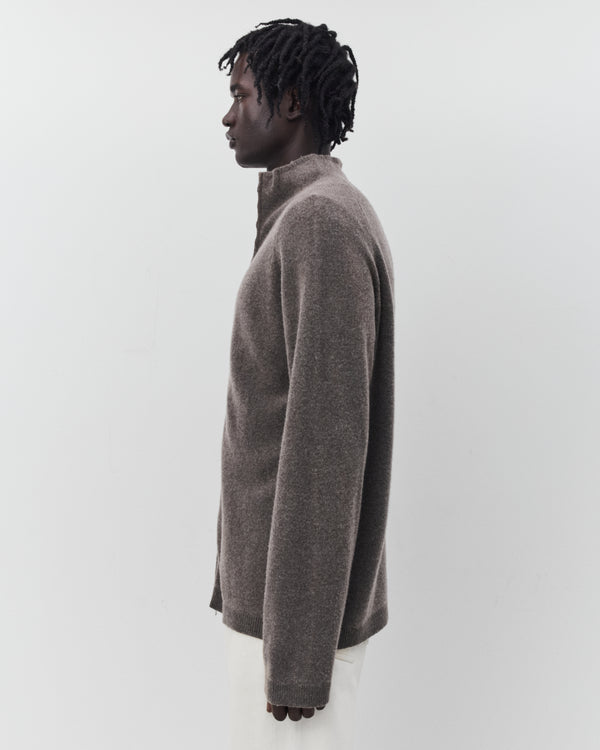 Our Legacy - Men's Line Zip Cardigan - (Mud Spray Dye Cherub Wool)