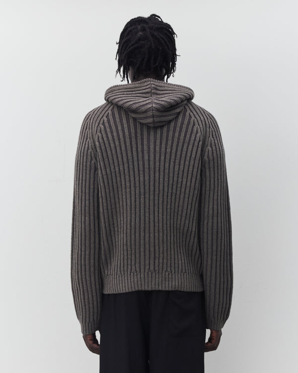 Our Legacy - Men's Level Hood - (Sage Stripe Dry Merino Wool)