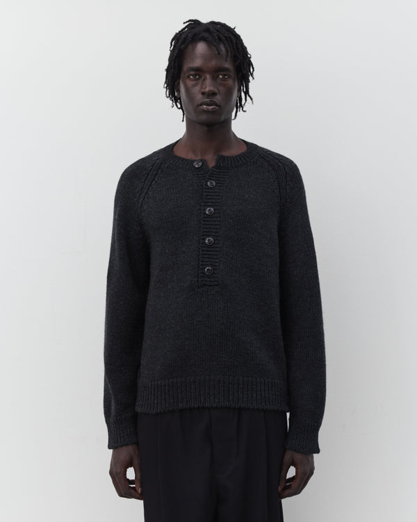Our Legacy - Men's Shore Henley - (Charcoal)