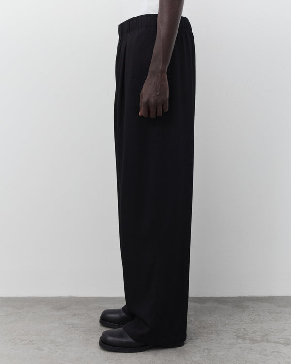 Our Legacy - Men's Leisure Trouser - (Crow Black Night Drape Twill)