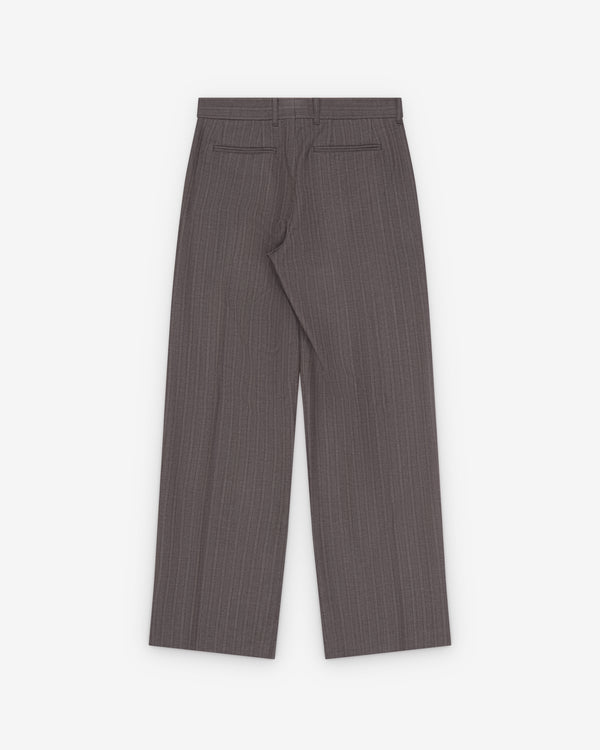 Our Legacy - Men's Slack Trouser - (Phase Stripe Motion Woolcot)