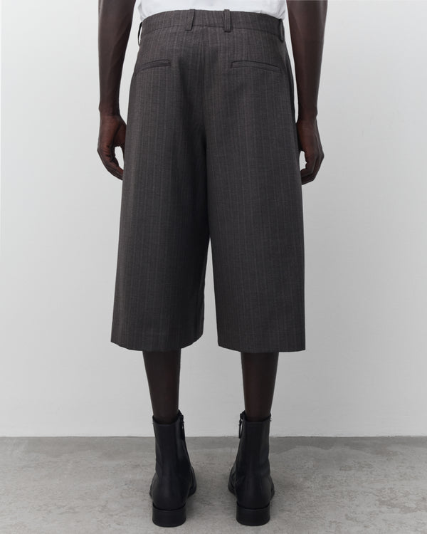 Our Legacy - Men's Split Shorts - (Phase Stripe Motion Woolcot)