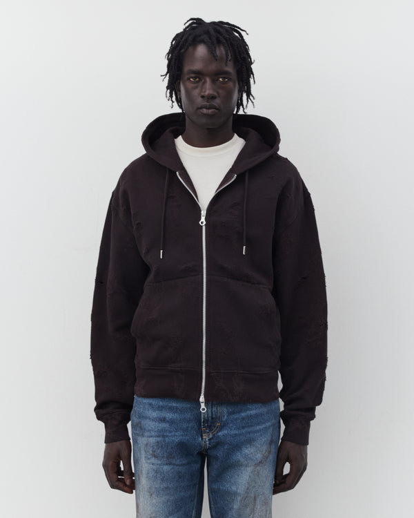 Our Legacy - Men's Rascal Hood - (Burnt Bouquet Star Fleece)