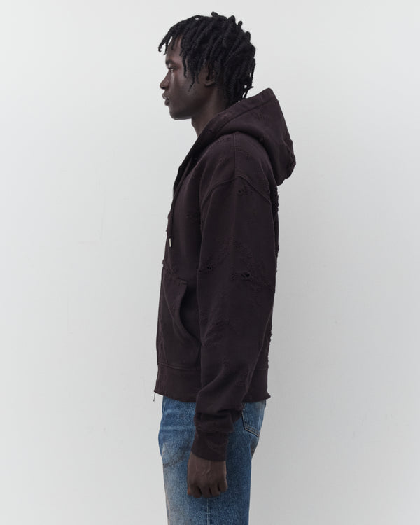 Our Legacy - Men's Rascal Hood - (Burnt Bouquet Star Fleece)