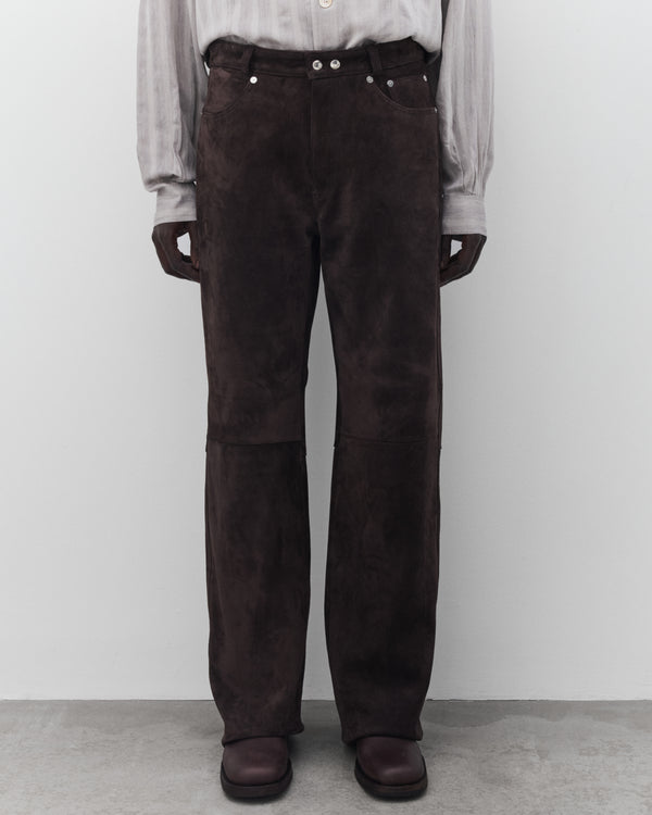 Our Legacy - Men's Carlson Cut - (Cold Brown Soaked Suede)