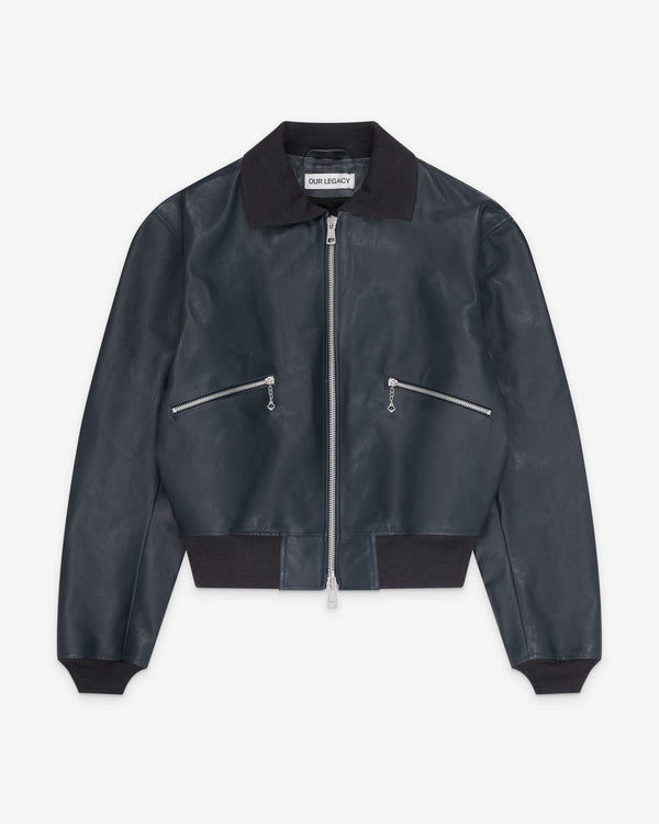 Our Legacy - Men's Mini Bomber - (Station Blue Pliable Bovine)