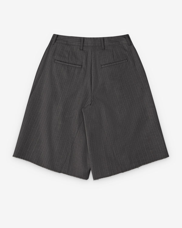 Our Legacy - Women's Jumbo Shorts - (Phase Stripe Motion Woolcot)