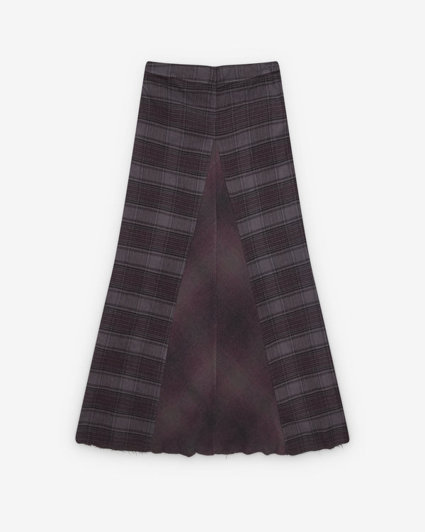 Our Legacy - Women's Rebel Skirt - (Dusty Merlot Check Flannel)