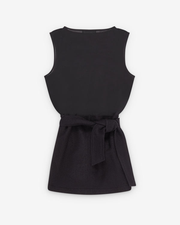 Our Legacy - Women's Twisted Mini Dress - (Black Echo Pristine Voile)