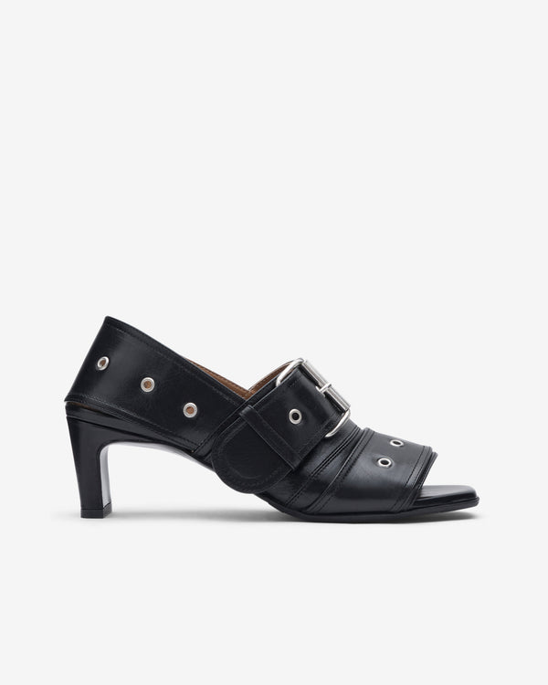Our Legacy - 4cm Belt Sandal - (True Dye Black Leather)
