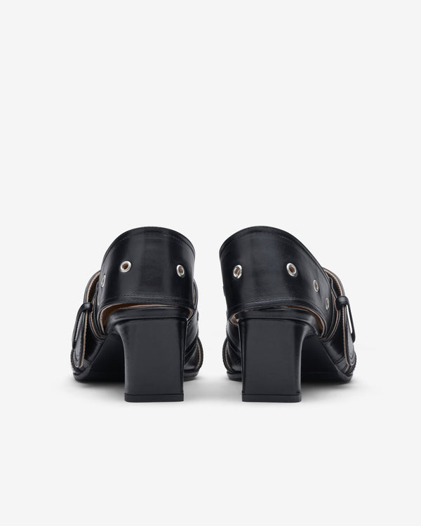 Our Legacy - 4cm Belt Sandal - (True Dye Black Leather)