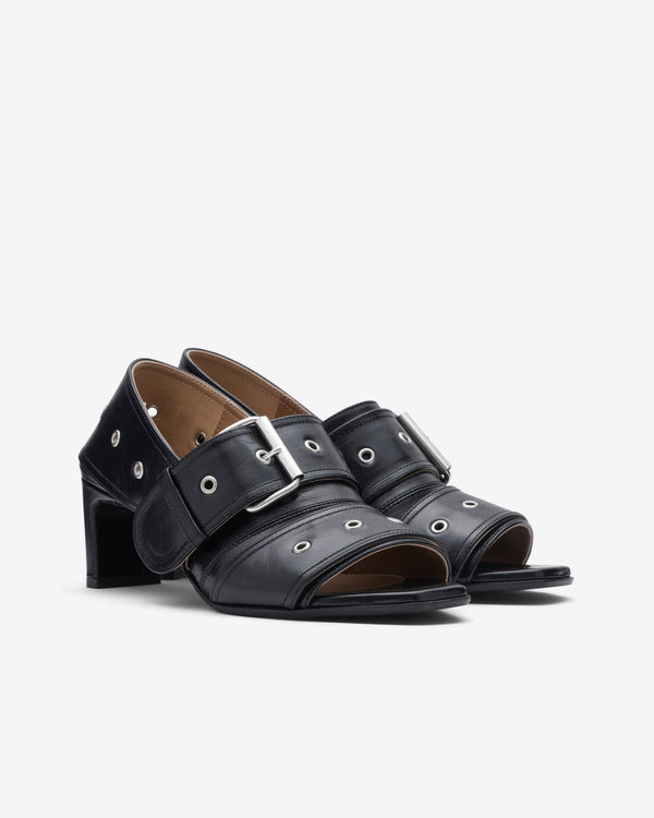 Our Legacy - 4cm Belt Sandal - (True Dye Black Leather)