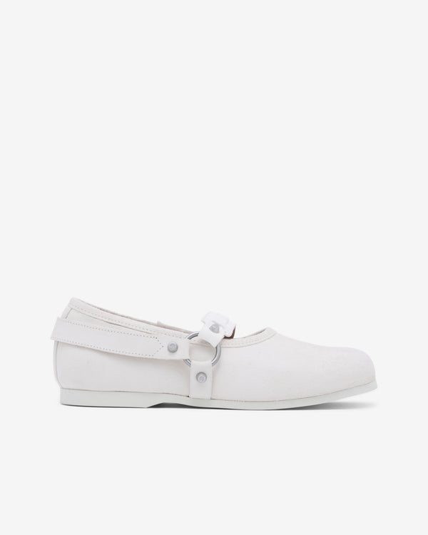 Our Legacy - Mary Jane Slip In - (Dirty White Waxed Suede)