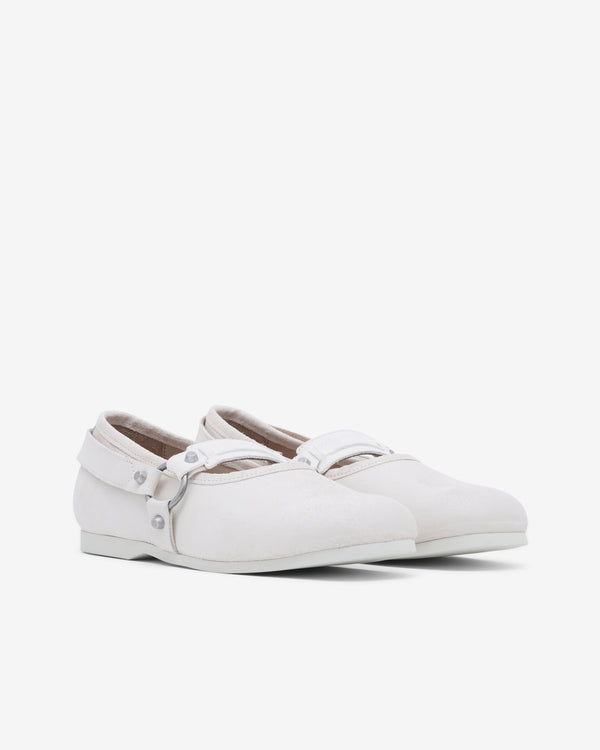 Our Legacy - Mary Jane Slip In - (Dirty White Waxed Suede)