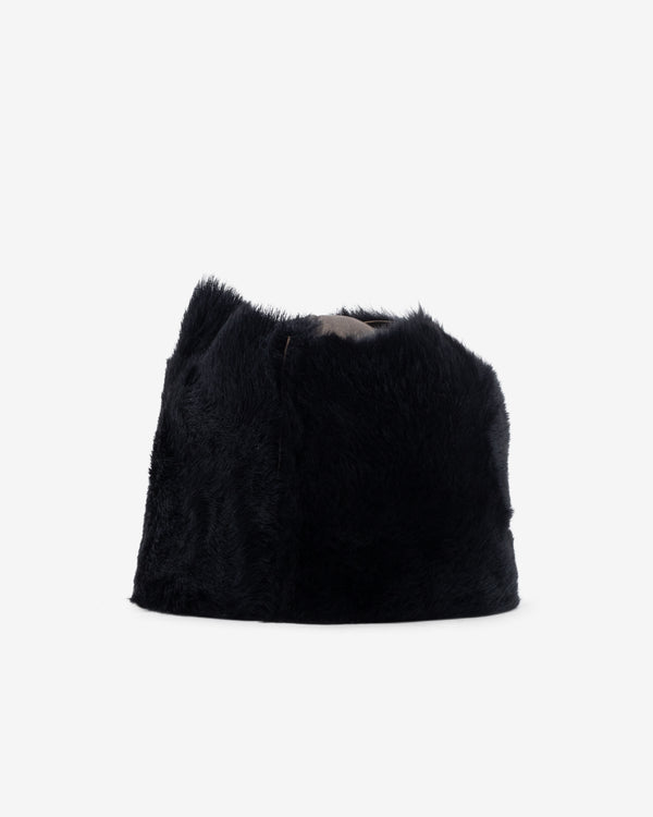 Our Legacy - Men's Blizzard Hat - (Smoky Black Dry Shearling)