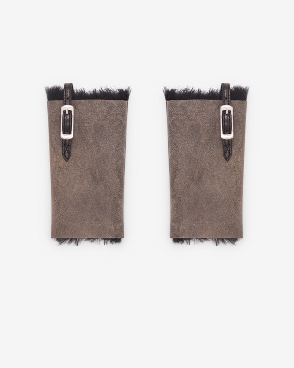 Our Legacy -  Liner Cuff - (Smoky Black Dry Shearling)