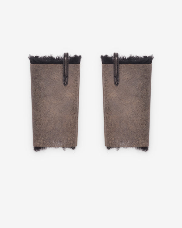 Our Legacy -  Liner Cuff - (Smoky Black Dry Shearling)