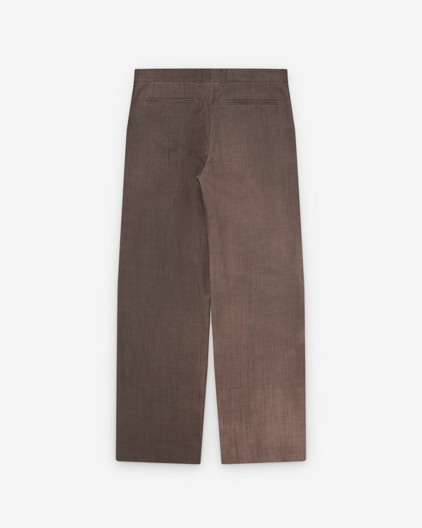 Our Legacy - Men's Slack Trouser - (Maltinto Umber Marl Wool)