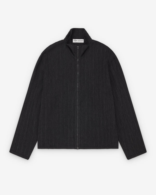 Our Legacy - Men's Shrunken Fullzip - (Obsidian Depth Woolcose Ridge)
