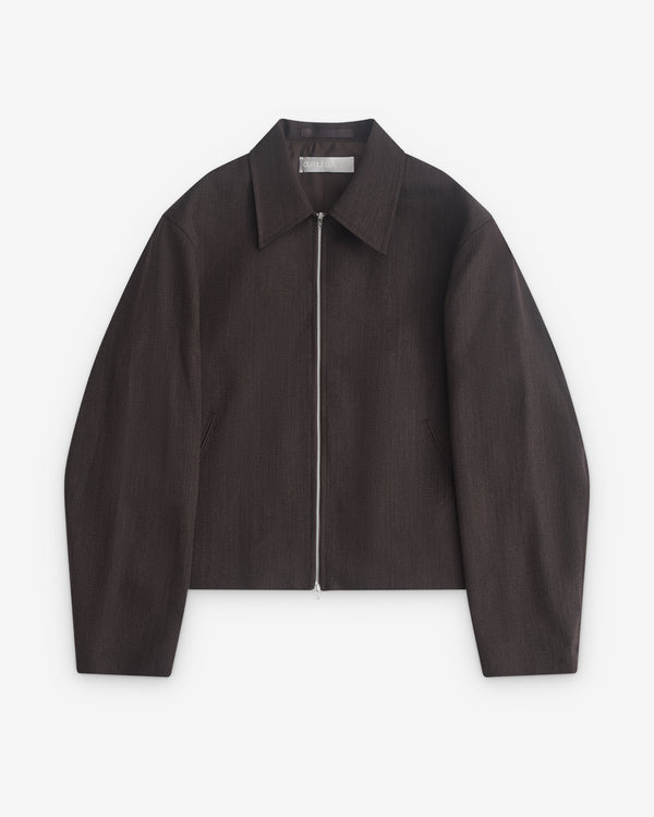 Our Legacy - Men’s Mini Jacket - (Havana Brown Chain Wool)