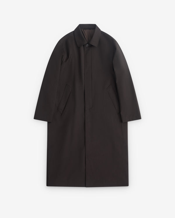 Our Legacy - Men’s Cloak Carcoat - (Churchill Stripe Membrane Wool)