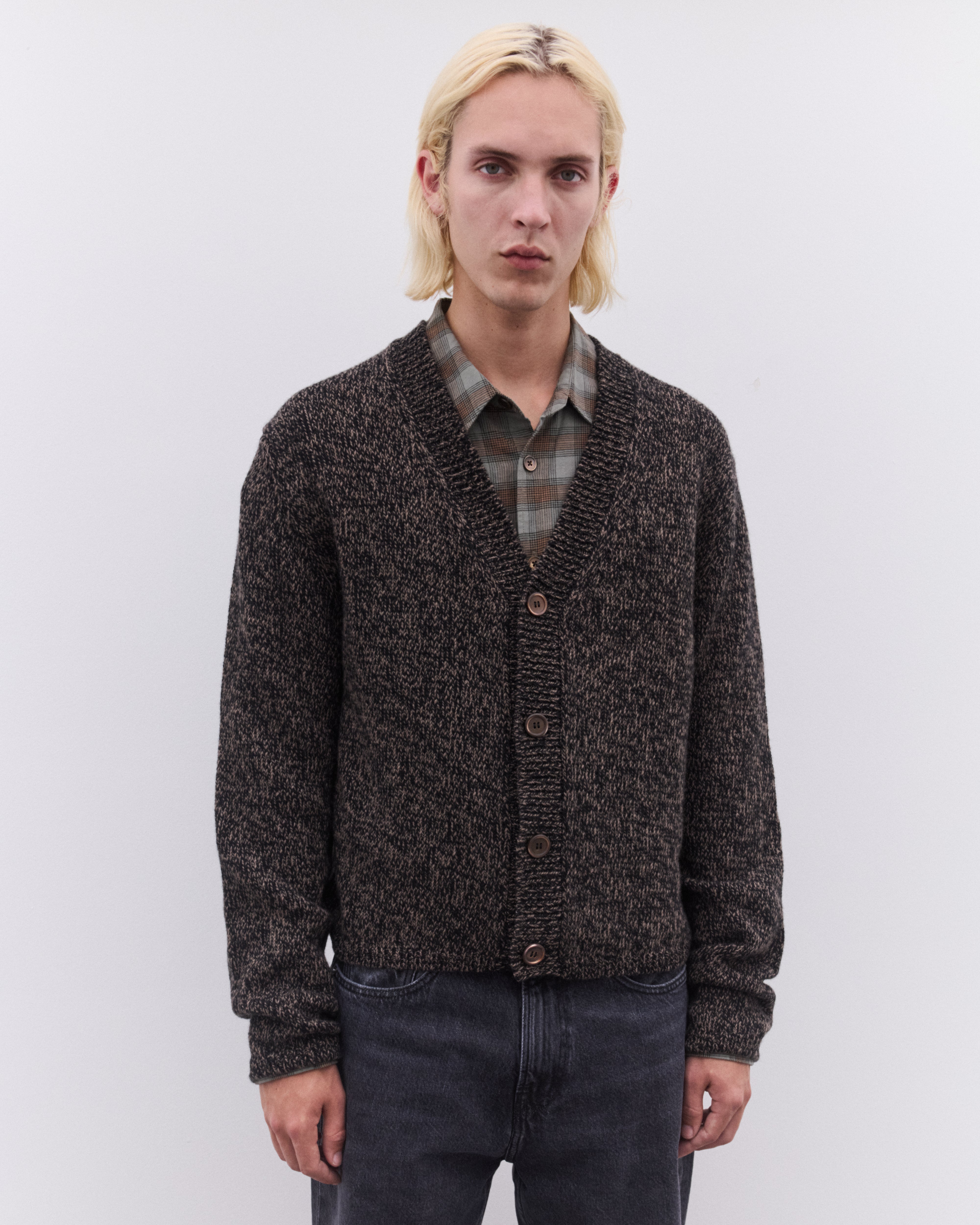 Our Legacy: Men's Academy Cardigan (Bear Twist Mouline Wool