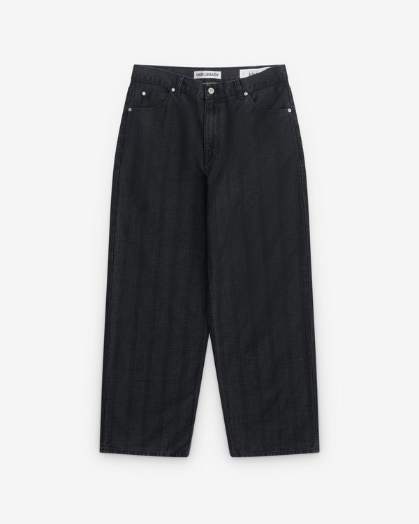 Our Legacy - Men’s Vast Cut - (Black Coated Herringbone)