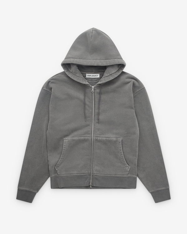 Our Legacy - Men’s Rascal Hood - (Worn Black Hefty Fleece)