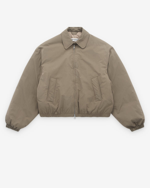 Our Legacy - Women's Cropped Avenue Puffa - (Solaro Sage Tide Cotton Nylon)