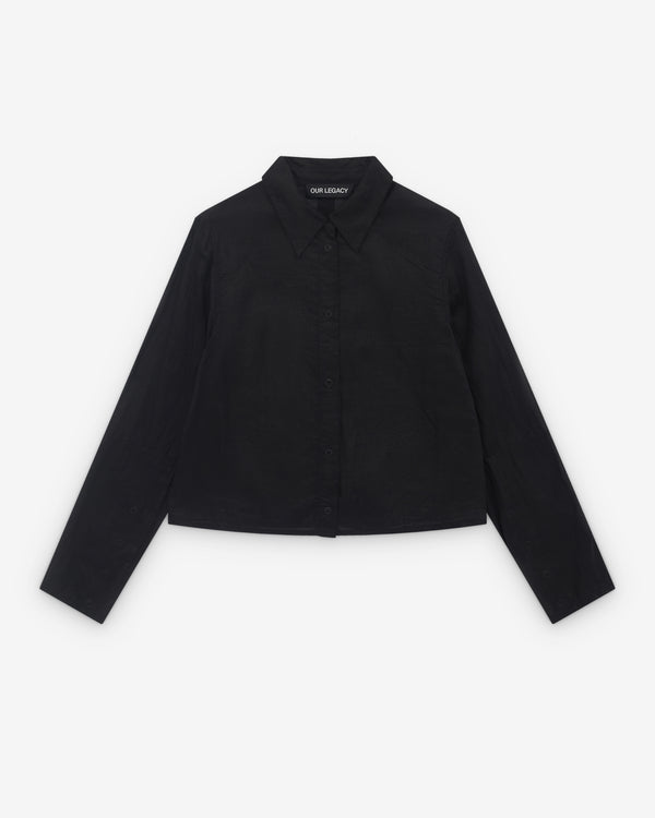 Our Legacy - Women’s Auto Shirt - (Black Ink Chintzed Mussola)