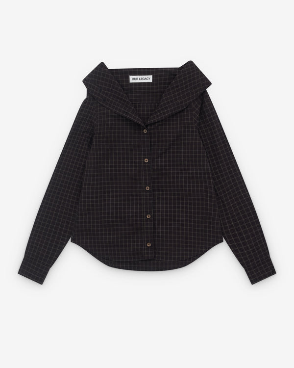 Our Legacy - Women’s Kaonashi Shirt - (Black Faux Lumberjack Check)