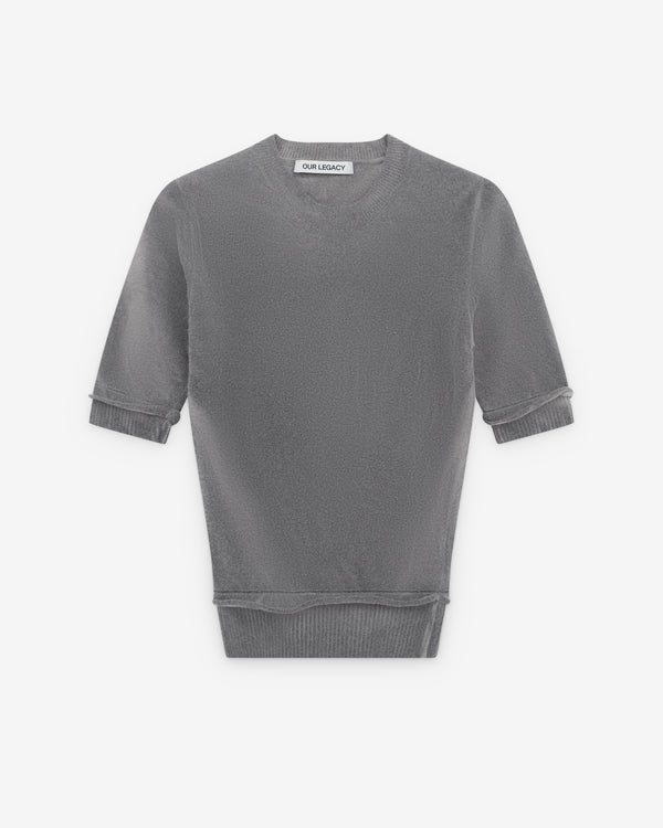 Our Legacy - Women’s Dual Tee - (Grey Spray Dye Cherub Wool)