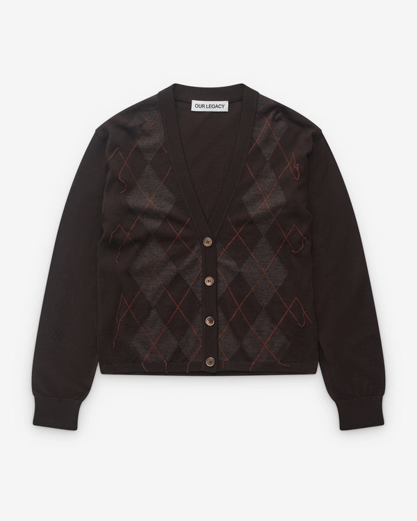 Our Legacy - Women’s Ivy Cardigan - (Pub Argyle Fine Wool)