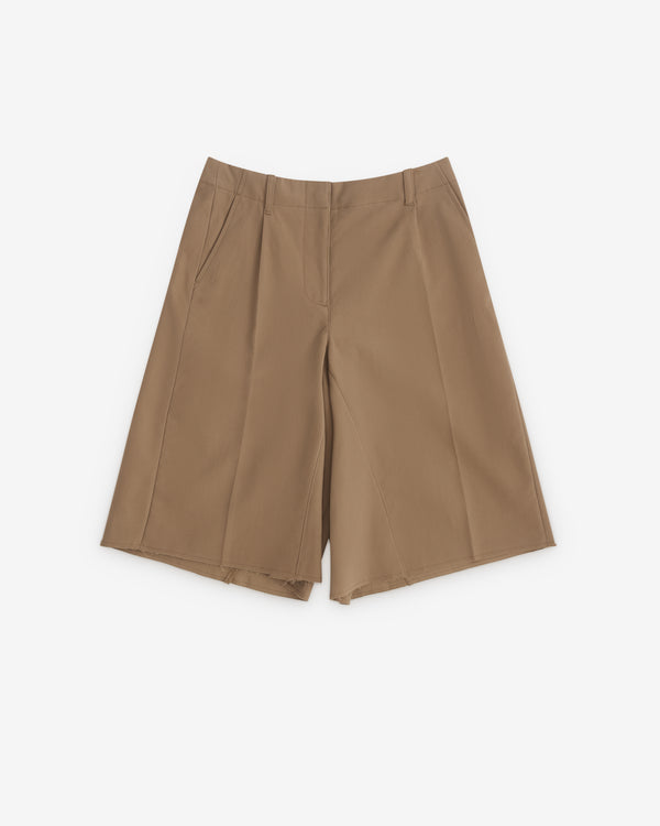 Our Legacy - Women’s Jumbo Shorts - (Slow Khaki Macuable Cotton)
