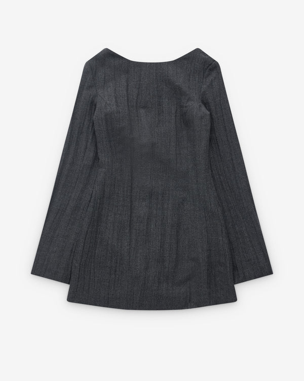 Our Legacy - Women’s Firm Dress - (Stone Grey Plisse Wool)