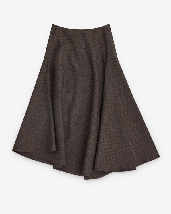 Our Legacy - Women's Waltz Skirt - (Brown Dunmore Check)