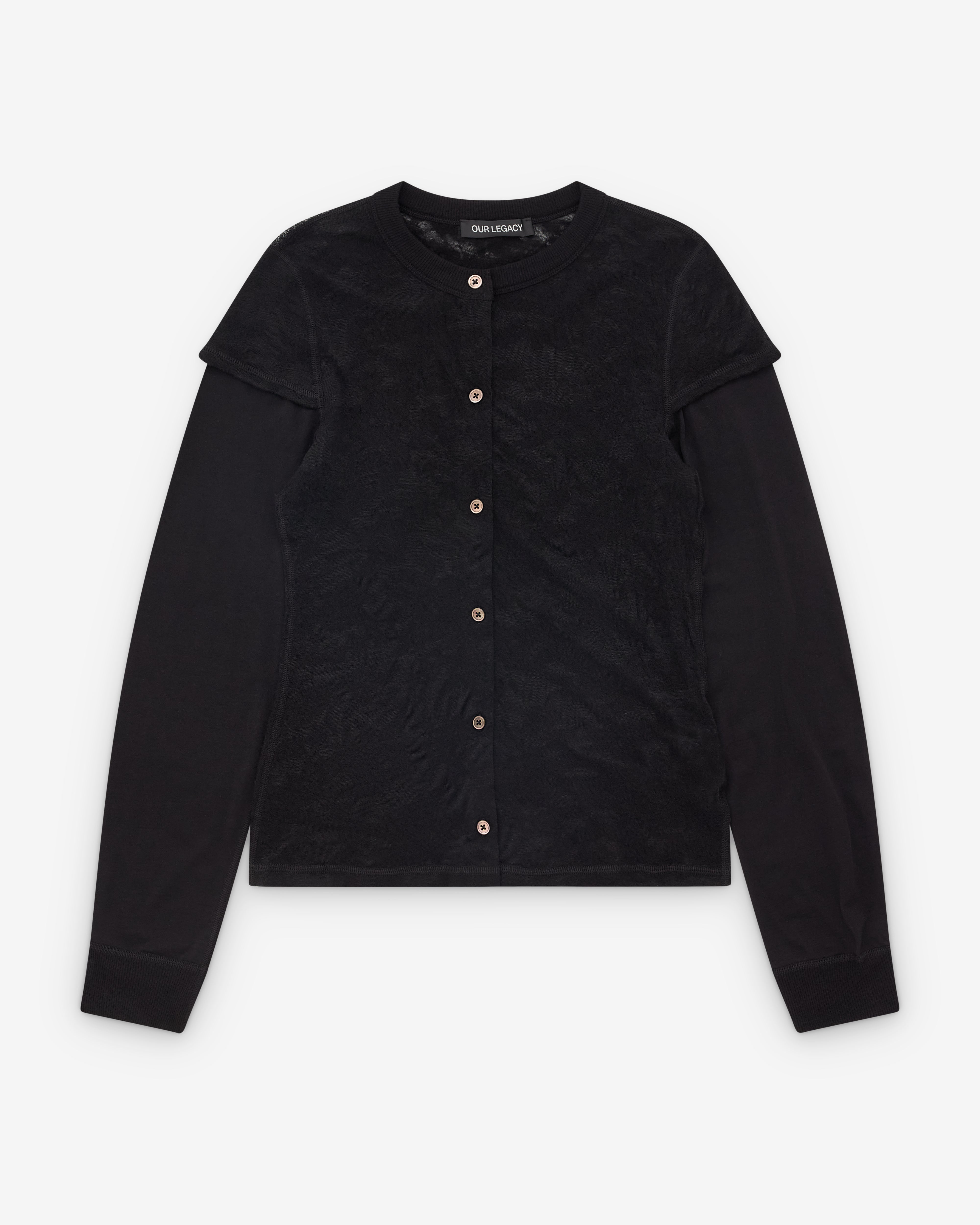 Our Legacy: Women's Heat Longsleeve (Black Flower Jacquard Gauze