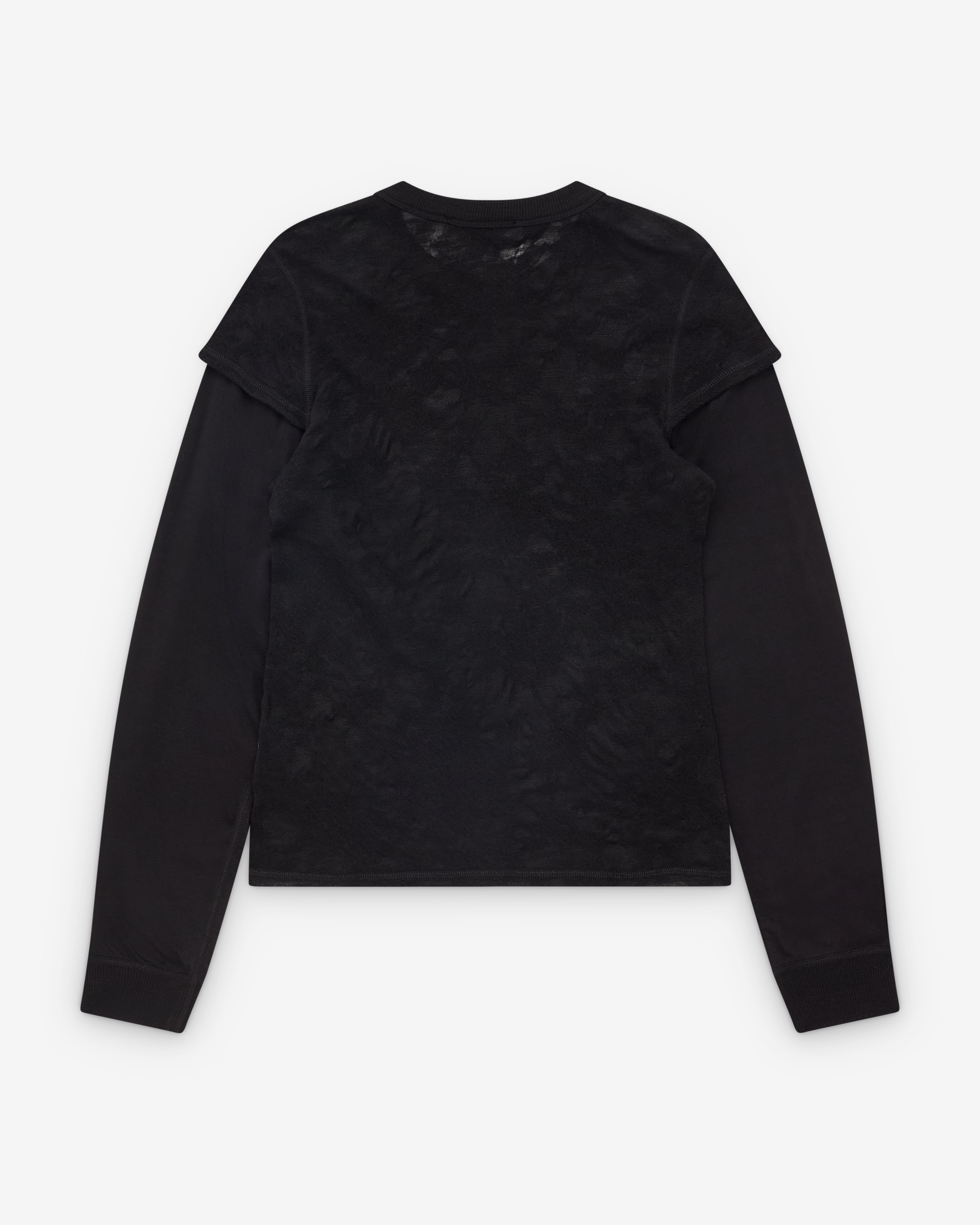 Our Legacy: Women's Heat Longsleeve (Black Flower Jacquard Gauze