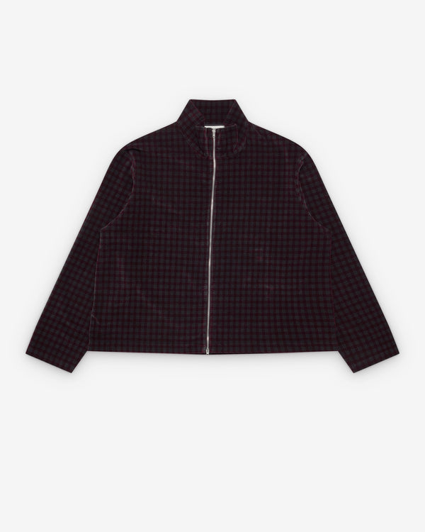 Our Legacy - Men's Shrunken Full Zip - (Merlot Houdini)