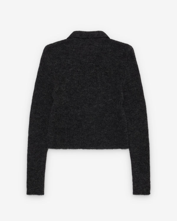 Our Legacy - Women's Mazzy Polo - (Charcoal Melange Fuzzy Alpaca)