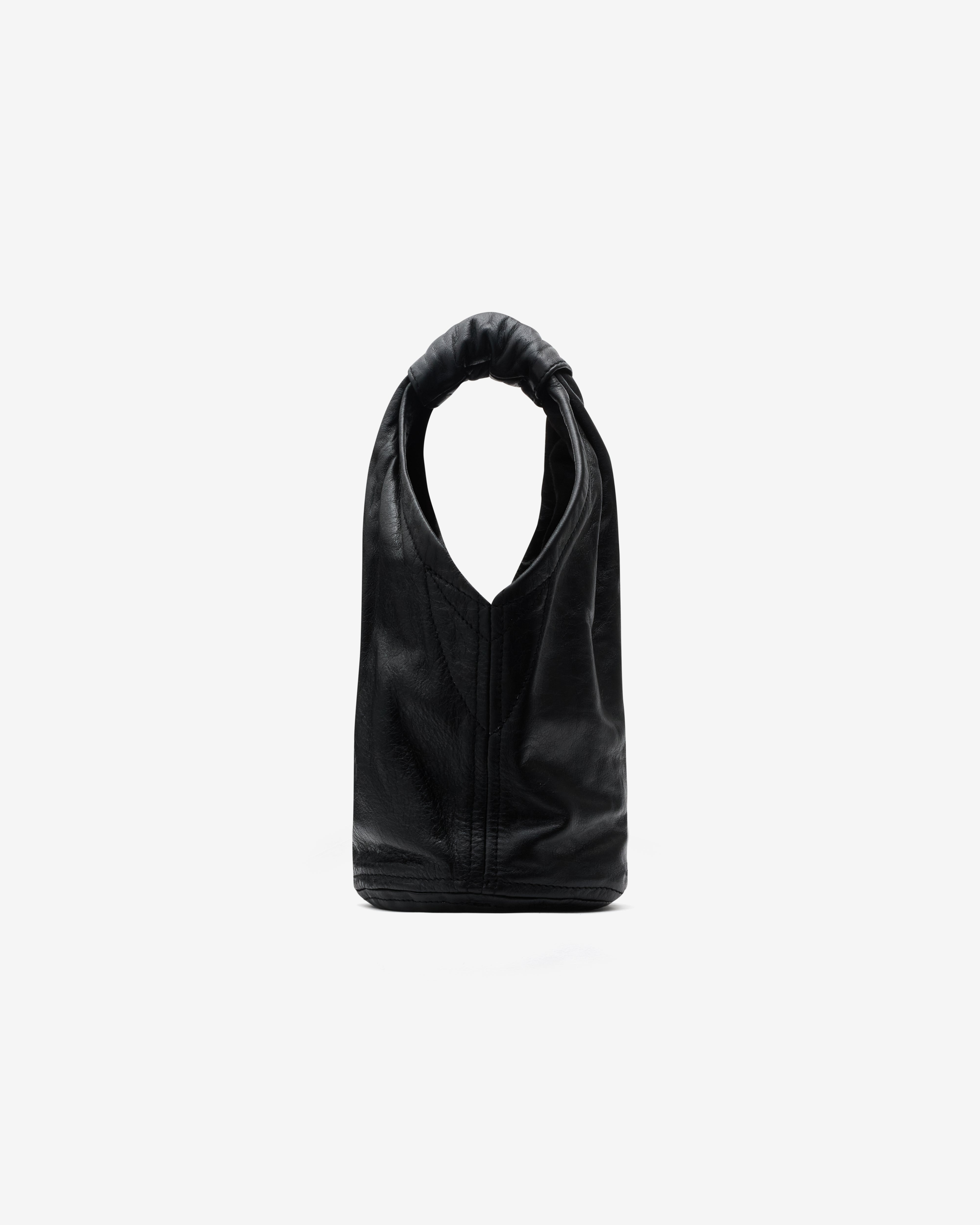 Our Legacy: Fofinho Drip Bag (Malleable Black Bull Hide) | DSML E-SHOP