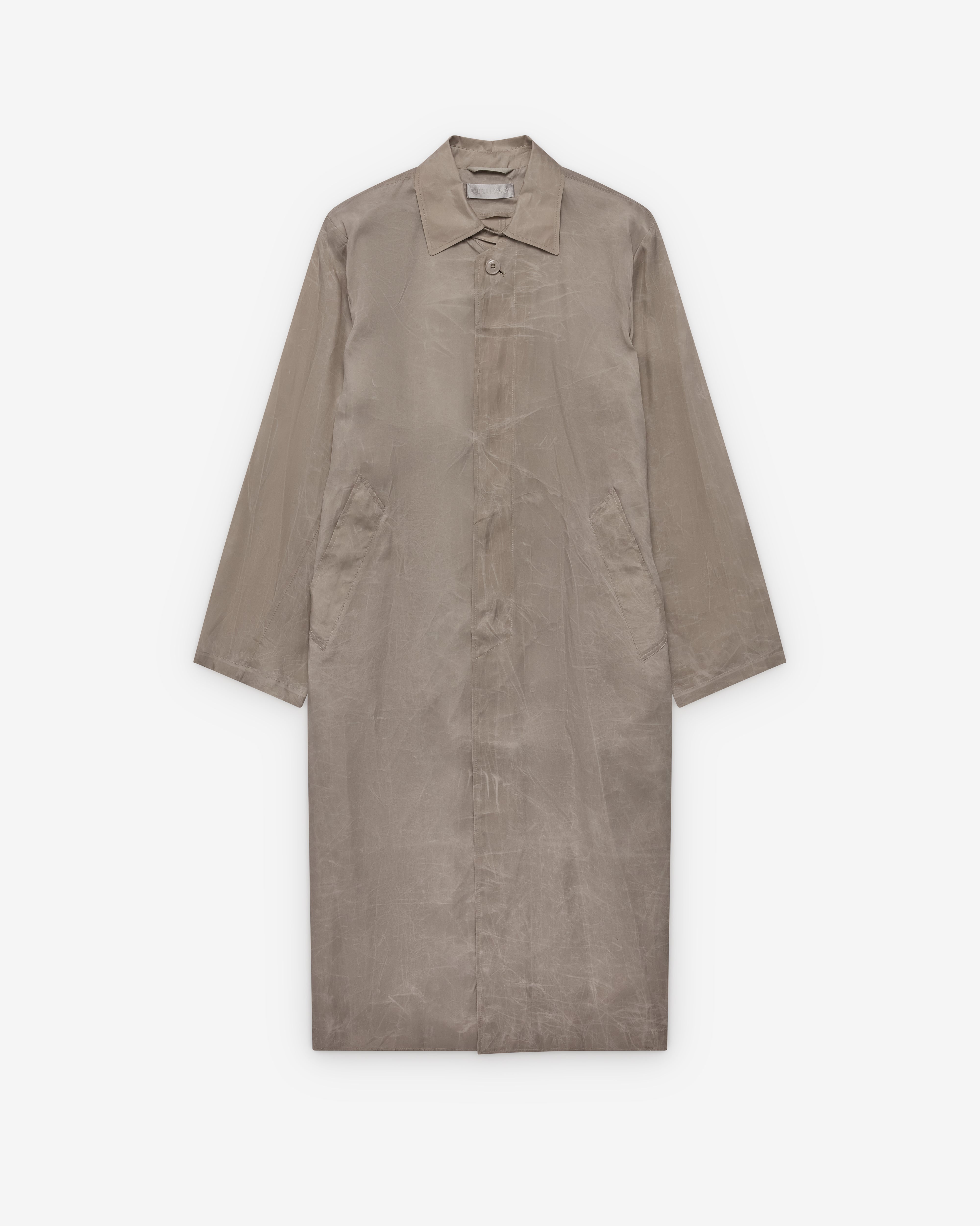 Our Legacy: Men's Cloak Carcoat (Ghost Grey) | Dover Street Market