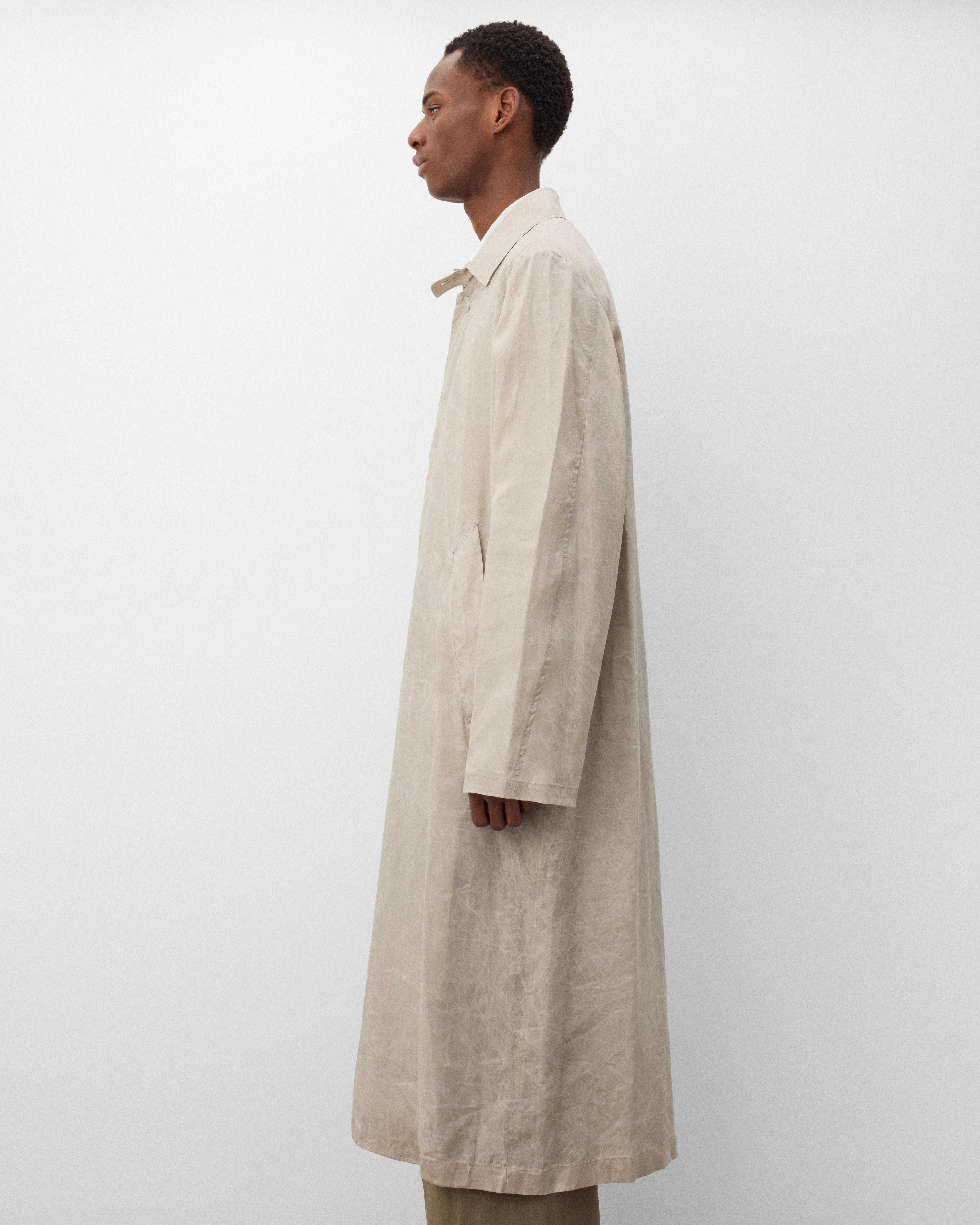Our Legacy: Men's Cloak Carcoat (Ghost Grey) | Dover Street Market