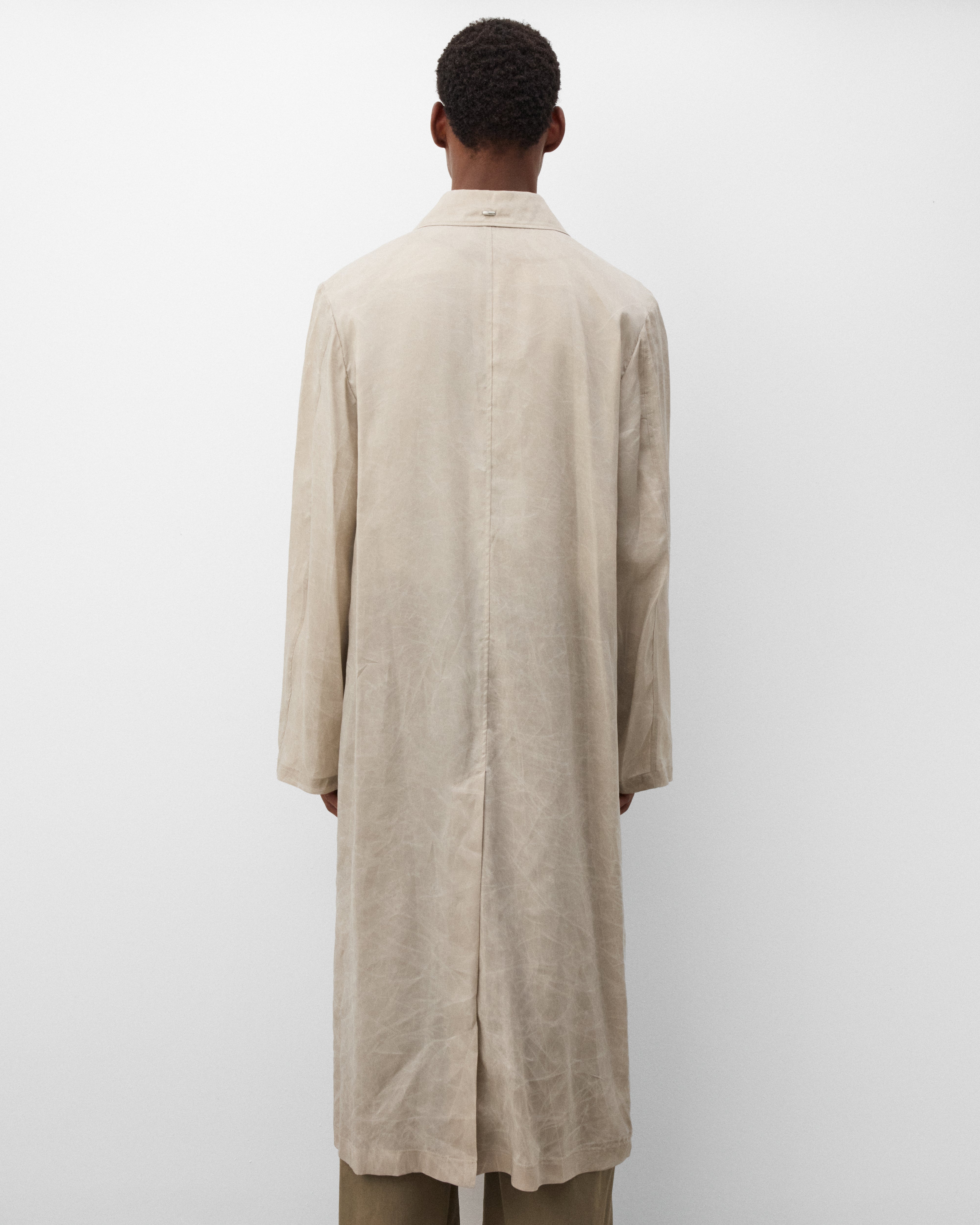 Our Legacy: Men's Cloak Carcoat (Ghost Grey) | Dover Street Market